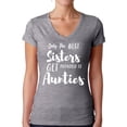thumbnail image 1 of Christmas Gifts for Sister - Auntie Shirt - Only the Best Sisters Get Promoted to Aunties Women V-Neck T-Shirt - Mother's Day Tee for Her Xmas Shirts, 1 of 4