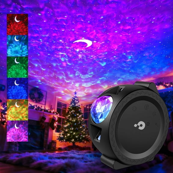 Christmas Gifts for Teens Galaxy Projector Night Light - Moon Projector for , Clap-Activated Music Sync,14M Colors, & Adult (No Music/Alexa)