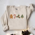 thumbnail image 1 of Christmas Gingerbread And Sweets Embroidered Sweatshirt, 1 of 1