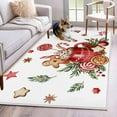 thumbnail image 1 of Christmas Gingerbread Area Rug 3x5 Washable Rug Non Slip Winter Xmas Balls Candy Pine Leaf Large Area Rug Indoor Floor Carpet for Entryway Bedroom Kitchen Living Room Home Office Dining Room Nursery, 1 of 8
