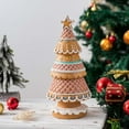 thumbnail image 1 of Christmas Gingerbread Christmas Tree Ornaments Home Decor Christmas Desktop Living Room Christmas Decorations, 1 of 9