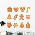 thumbnail image 1 of Christmas Gingerbread Cookies Set Wall Decal Sticker Set Wallmonkeys Peel and Stick Holiday Graphics (36 in W x 33 in H) WM502806, 1 of 4