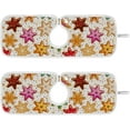 thumbnail image 1 of Christmas Gingerbread Cookies Sink Splash Guard for Faucet 2 Packs Faucet Absorbent Mats, Happy New Year Faucet Handle Drip Catcher Quickly Drying Mat for Kitchen Counter Bathroom, 14.9"x5.5", 1 of 7