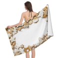 thumbnail image 1 of Christmas Gingerbread Cookies Snowflake Bath Towel, Highly Absorbent towels for bathroom Quick Drying Microfiber Bath Towels for Body, Soft Shower Towels for Sport, Yoga, SPA, Gym 27x55in, 1 of 5
