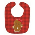 thumbnail image 1 of Christmas Gingerbread Girl Baby Bib, 1 of 3