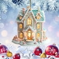 thumbnail image 1 of Christmas Gingerbread House Christmas Ornaments,2D Acrylic Hanging Decorations for Holiday Tree and Home Decor - Christmas House, 1 of 8