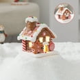 thumbnail image 1 of Christmas Gingerbread House Decoration Glowing Candy House Christmas Gift Soft Clay Fairy Tale Xmas Decor Light Up Holiday Tabletop Atmosphere Ornament, 1 of 5
