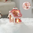 thumbnail image 1 of Christmas Gingerbread House Decoration Glowing Candy House Christmas Gift Soft Clay Fairy Tale Xmas Decor Light Up Holiday Tabletop Atmosphere Ornament, 1 of 4