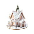 thumbnail image 1 of Christmas Gingerbread House Ornaments Resin Christmas Hanging Ornaments For Tree Holiday Party Home Decoration, 1 of 6