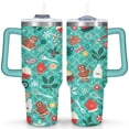 thumbnail image 1 of Christmas Gingerbread Man 40 Oz Tumbler with Handle Lid and Straw, Stainless Steel Double Walled Vacuum Insulated Cup, Cute Birthday Gifts Tumbler for Women Men Friends, 1 of 7