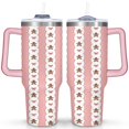 thumbnail image 1 of Christmas Gingerbread Man Bow Tie 40 Oz Tumbler with Handle Lid and Straw Stainless Steel Double Walled Vacuum Insulated Cup Merry Christmas Gifts Tumbler for Women Men Friends Outdoor Indoor, 1 of 6