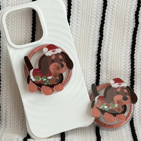 Christmas Gingerbread Man MagSafe Phone Grip|Christmas Gingerbread Grip|Christmas Themed Phone Holder|Cute Christmas Phone Accessory