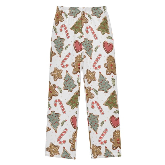 Christmas Gingerbread Man Pajama Pants Soft Lightweight Lounge Pants Bottoms Sleep Pants Warm Comfy