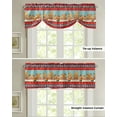thumbnail image 1 of Christmas Gingerbread Man Pink Window Curtain for Living Room Christmas Kitchen Cabinet Tie-up Valance Curtain Rod Pocket, 1 of 6
