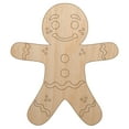 thumbnail image 1 of Christmas Gingerbread Man Wood Shape Unfinished Piece Cutout Craft DIY Projects - 4.70 Inch Size - 1/8 Inch Thick, 1 of 7