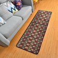 thumbnail image 1 of Christmas Gingerbread Pattern Hallway Runner Rug 2'x6' Kitchen Rug with Rubber Backing Biscuits Tree Holly Berry Non Slip Entryway Rug Runner Washable Soft Area Rug for Hallway Bedroom Kitchen Decor, 1 of 6