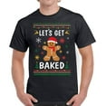thumbnail image 1 of Christmas Gingerbread T Shirt Top Christmas Gift Shirt for Men - S M L XL 2XL 3XL 4XL 5XL Xmas Graphic Tee - Funny Xmas Holiday Tee T-Shirt Mens, 1 of 2