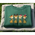 thumbnail image 1 of Christmas Giraffe Sweatshirt | Cute Holiday Embroidered Crewneck | Festive Animal Sweater | Christmas Lights Embroidery | Cozy Winter Gift, 1 of 4