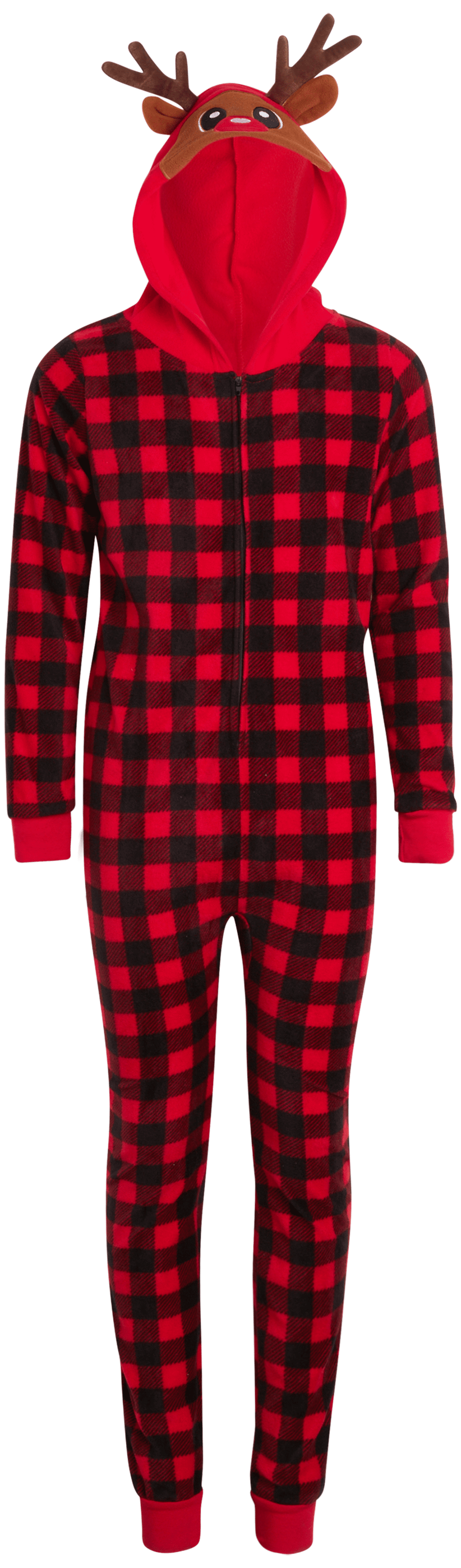 Christmas Girls' Family PJ’s Christmas One Piece Pajamas Fleece Onesie Zipup Jumpsuit
