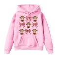 thumbnail image 1 of Christmas Girls Hoodies Sweatshirts Cute Bow Cow Kids Western Pullover Hoodie Christmas Children's Clothing Holiday Gifts 3 Years-4 Years, 1 of 3