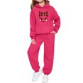 thumbnail image 1 of Christmas Girls Sweatsuits Cute Long Sleeve Pullover Sweatshirt and Sweatpants Tracksuits 2 Pieces Clothes for Girls 2-13 Years, 1 of 5