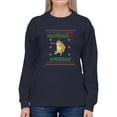 thumbnail image 1 of Christmas Gives Me Amxiety Sweatshirt Women -Smartprints Designs, Female 5X-Large, 1 of 4