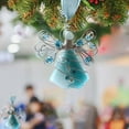 thumbnail image 1 of Christmas Glass Angel Acrylic Flat Pendant - 3.14in Hanging Ornament for Christmas Tree, Random String Color & Style, Durable Acrylic Material, Elegant Enhances Holiday Religious Ambiance, Blue, 1 of 6