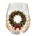 thumbnail image 1 of Christmas Glass Art Cup Christmas Cups Glass Holiday Glassware for Drinks Christmas Drinking Glass Cup for Coffee Juice Cocktails, Xmas Table Decor & Holiday Xmas Gift, 1 of 7