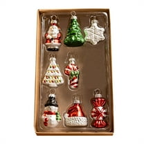 Christmas Glass Ball Ornament - Vintage Traditional Christmas Ornaments Glass Set Of 9 Christmas Home Decor
