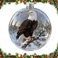 thumbnail image 1 of Christmas Glass Ball Ornaments with Bird Designs - Transparent Hanging Decorations for Xmas Tree, Festive Bird-Themed Pendant Gifts, 1 of 6