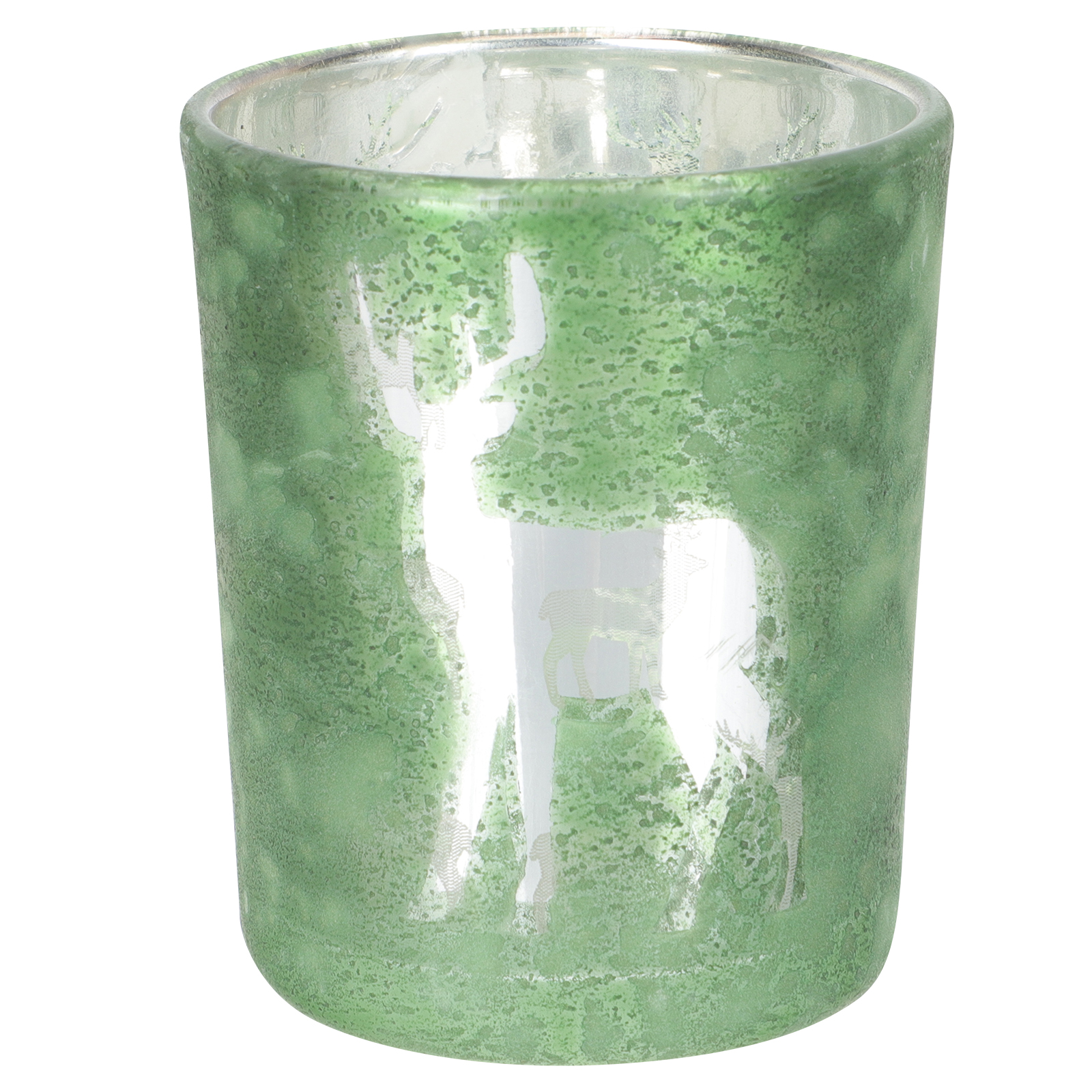 Christmas Glass Candle Holder Decorative Tealight Candle Holder Xmas