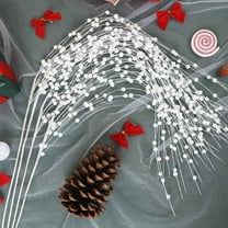 Christmas Glitter Berries Stems,40 Inch Christmas Artificial Glitter Berry Stems,Fake Christmas Picks Decorative Glitter Sticks for Christmas Tree DIY Wreath,Christmas Tree Decorations