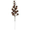 thumbnail image 1 of Christmas Glitter Berries Stems Clearance, 1 Pc Artificial Pink Christmas Picks for Christmas Tree Ornaments, DIY Xmas Wreath, Crafts, Holiday and Home Decor , 8.66 Inch, Brown, 1 of 9