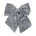 thumbnail image 1 of Christmas Glitter Bow Sequin Fabric Decor Bow Wrapping Gift Decor with Glitter Ribbon Wall Pendant for Christmas Tree Topper Fireplace Wreath Xmas Holiday Party Decor 13Inch, 1 of 6