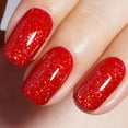 Christmas Glitter Gel Nail Polish Bright Red Sparkle Gel Polish