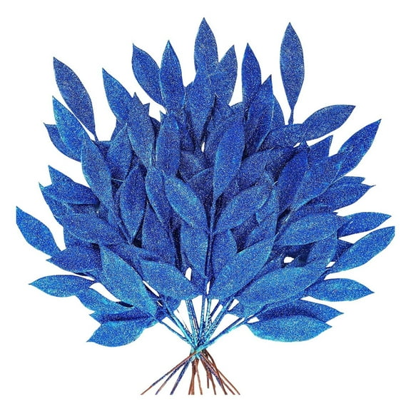 Christmas Glitter Leaves Decoration Wide Application Creates Atmosphere for DIY