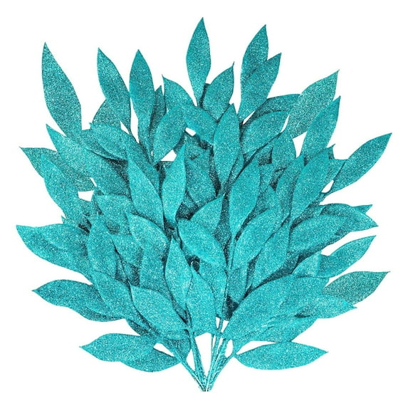 Christmas Glitter Leaves Decoration Wide Application Creates Atmosphere for DIY