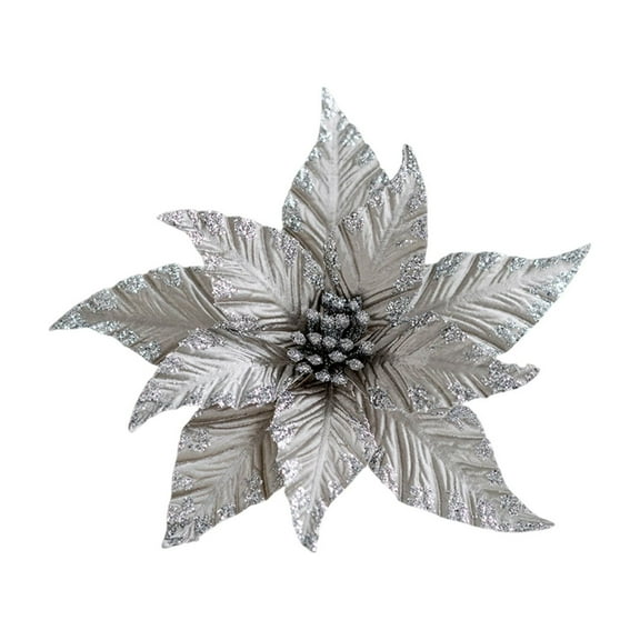 RXMEKW Christmas Glitter Magnolia Stems,Tree Flower Wreath Gift