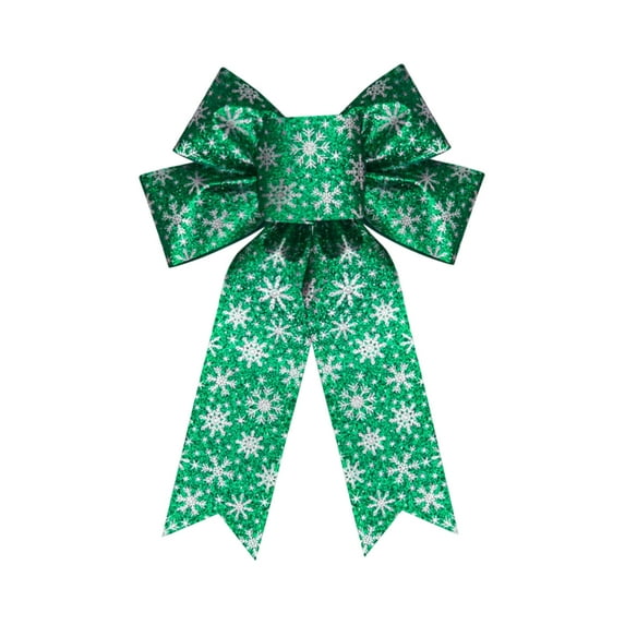 Christmas Glitter Powder Bow Decoration, Diy Handmade 3D Bow With Shimmering Glitter Texture, Perfect For Christmas Tree Wreath Gift Wrap Party Decorations