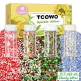 thumbnail image 1 of Christmas Glitter Sequins Shaker 2oz/Bottle 4 Colors One Kit Set, 1 of 6