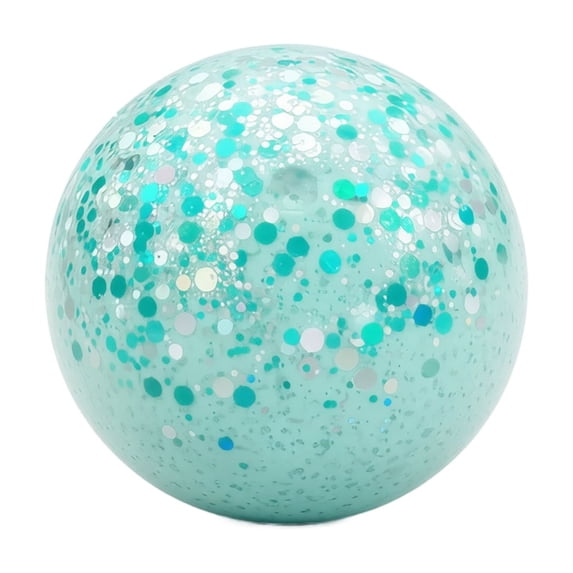 Christmas Glitter Squishy Stress Ball with Handcrafted Design and Sparkling Texture, Single, Mint Green, for Holiday Gifting, Toy