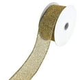 thumbnail image 1 of Christmas Glitzy Net Wired Ribbon, 1-1/2-Inch, 10-Yard - Champagne, 1 of 1