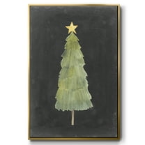 Christmas Glow Collection F - Framed Gallery Wrapped Holiday Canvas - 17 x 25 - Gold Frame