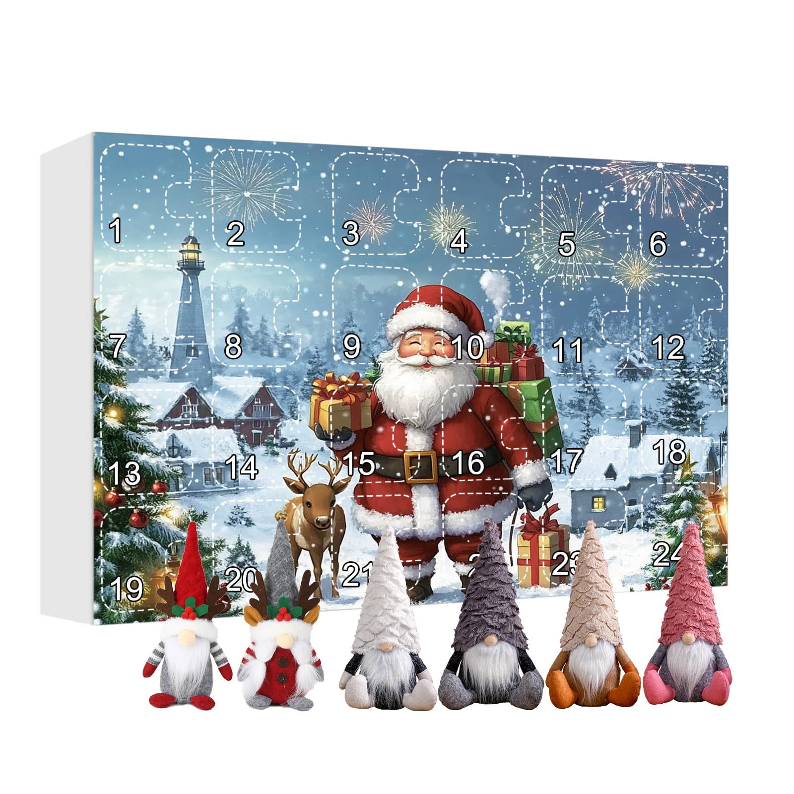 Christmas Gnome Advent Calendar 2024,24 Day Christmas Gnome Advent