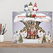 Christmas Gnome Advent Calendar 2024, 24 Day Christmas Advent Calendar with Gnome Plush Toy, 2024 Christmas Gnome Countdown Calendar, Christmas Holiday Decor Gnome