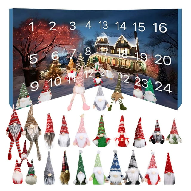 Christmas Advent Calendar 2024, 24 Pieces Christmas Decor, 24 Days