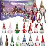 Christmas Gnome Advent Calendar 2024, severalDay Christmas Advent Calendar With Gnome Plush Toy, 2024Christmas Gnome Countdown Calendar, Christmas Holiday Decor Gnome