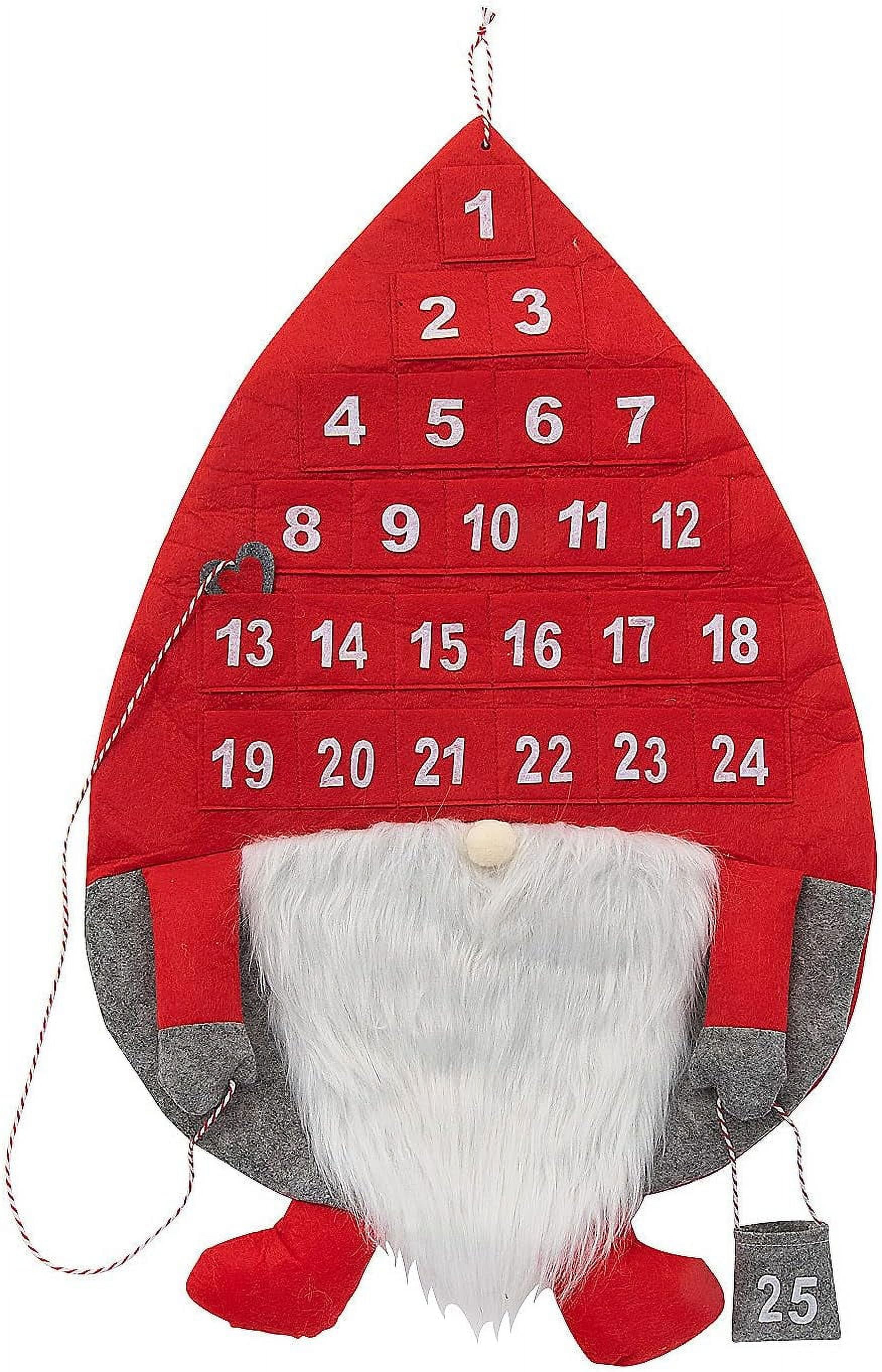 Christmas Gnome Advent Calendar Home Decor 1 Piece