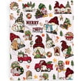 thumbnail image 1 of Christmas Gnome Blanket Gift for Boys Girls, Cute Christmas Throw Blanket Gifts for Kids Cookie Candy Decor Plush Soft Lightweight Flannel Fleece Christmas Tree Blankets for Sofa Bed Chair 50x40In, 1 of 6