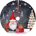 thumbnail image 1 of Christmas Gnome Christmas Trees Skirts 48", Xmas Gifts Candle Xmas Tree Cloth Mats for Holiday Party Decor Gift, Festival, Home Decoration, 1 of 6